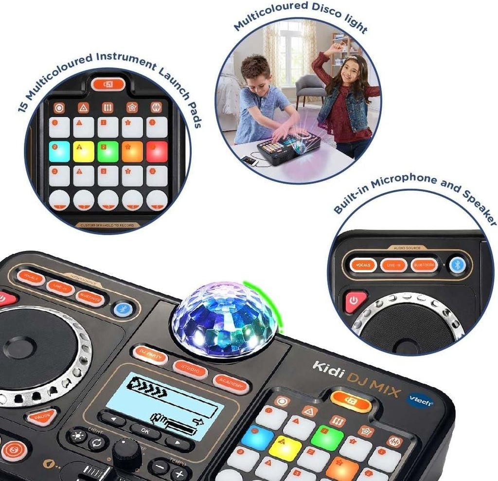 VTech KidiDJ Mixer Kids Music Light Effects Educational Interactive Toy Ages 6+