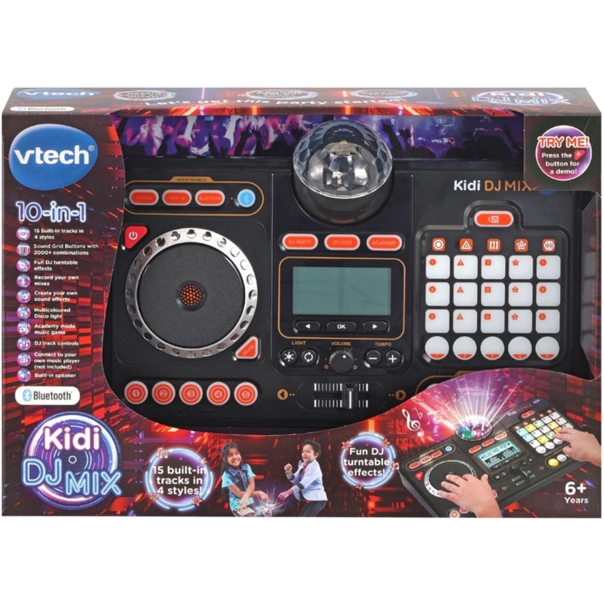 VTech KidiDJ Mixer Kids Music Light Effects Educational Interactive Toy Ages 6+