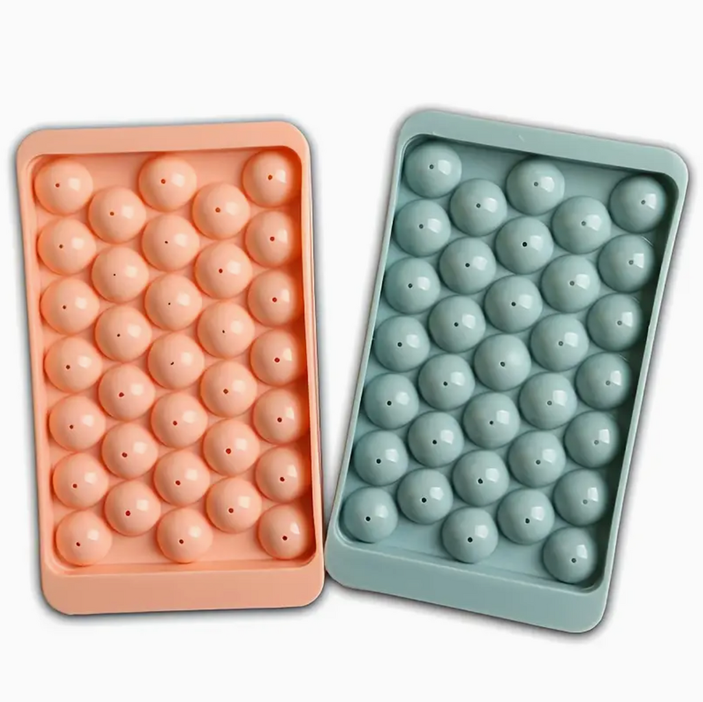 1PC Ice Cube Tray – Polished Dustproof Round Grid Ice Ball Mold | Small-Sized Food-Grade Ice Maker for Home, Party & Kitchen Use