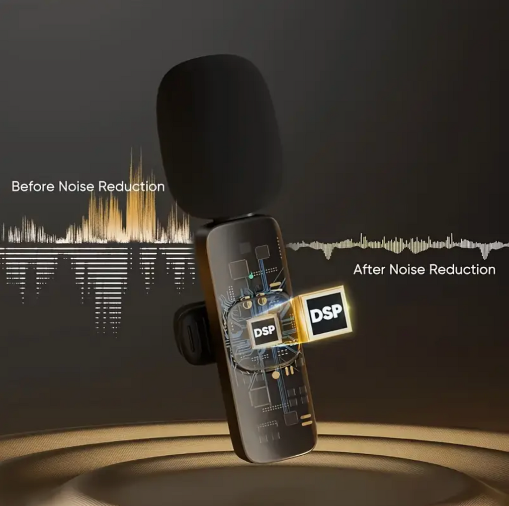 Wireless Microphone – USB-C Clip-On Mic for Smartphones & Laptops, Ideal for Vlogs, Live Streaming, Interviews & Content Creation