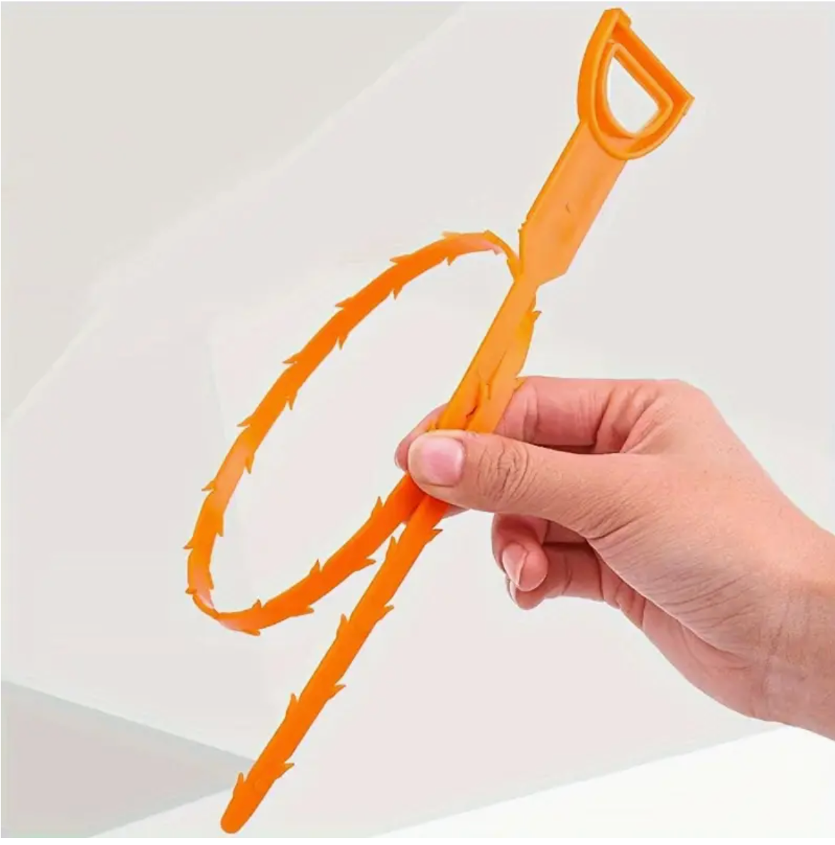 Manual Hair Drain Clog Remover Tool – Flexible Metal Bristles & Ergonomic Handle | Kitchen Sink, Bathroom Tub & Sewer Pipe Unclogger | No Battery Needed | Safe for PVC & Metal Pipes