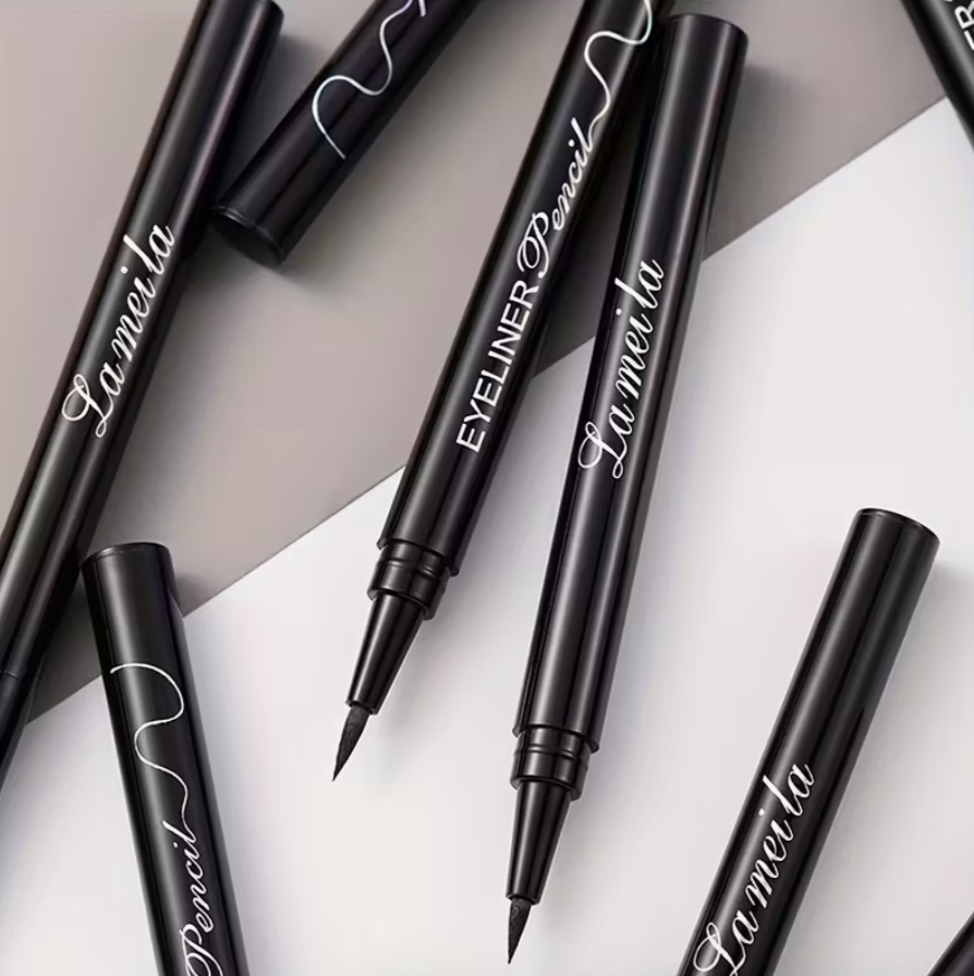 3PCS Black Liquid Eyeliner Pens – Quick Dry, Waterproof & Smudge-Proof