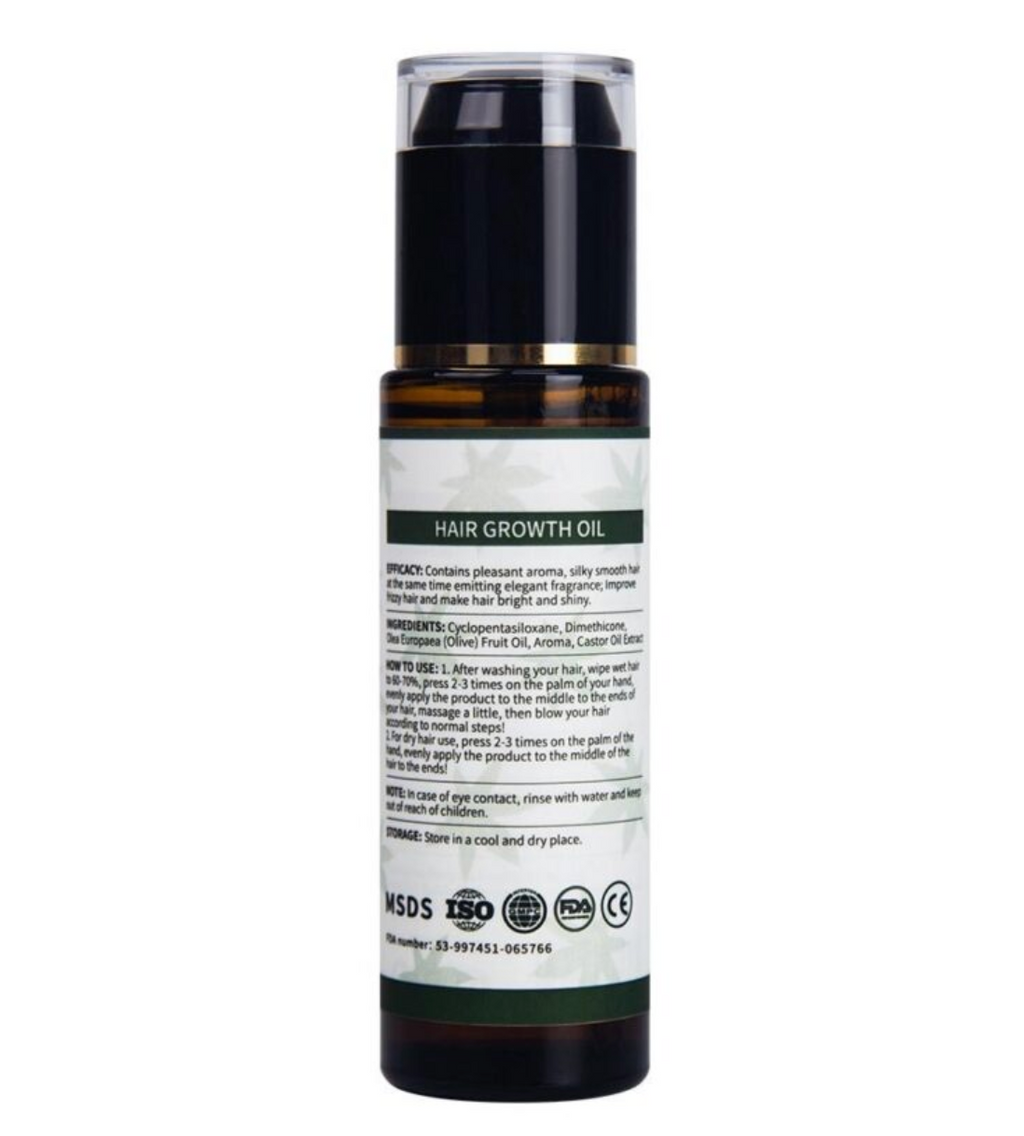 Pure \& Natural *ZIVRA* Hair Growth Oil With Castor Oil for Healthy Shiny Hair