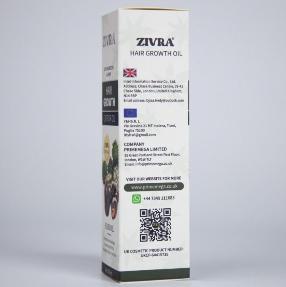 Pure \& Natural *ZIVRA* Hair Growth Oil With Castor Oil for Healthy Shiny Hair