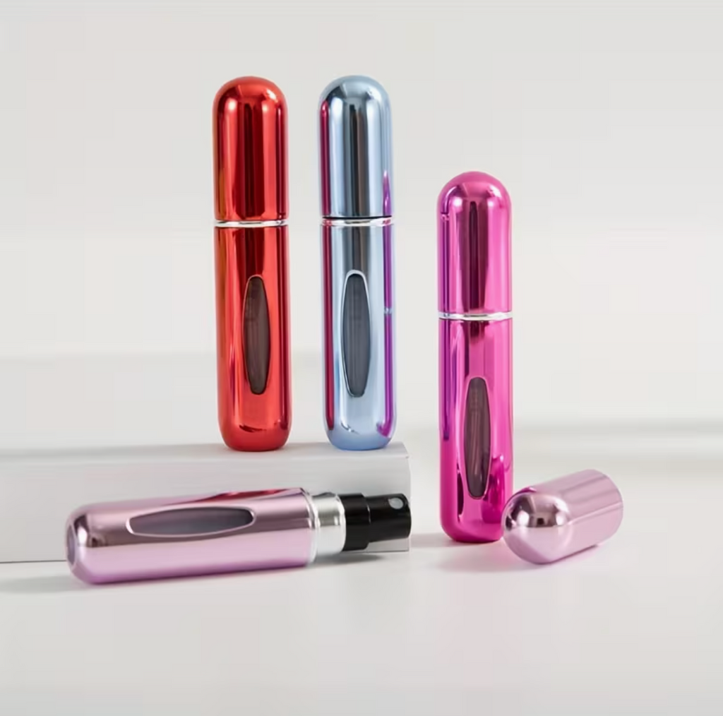 1-Pack 5ml Perfume Refill Bottle with Spray, Portable Travel Refill Container, Empty Perfume Bottle