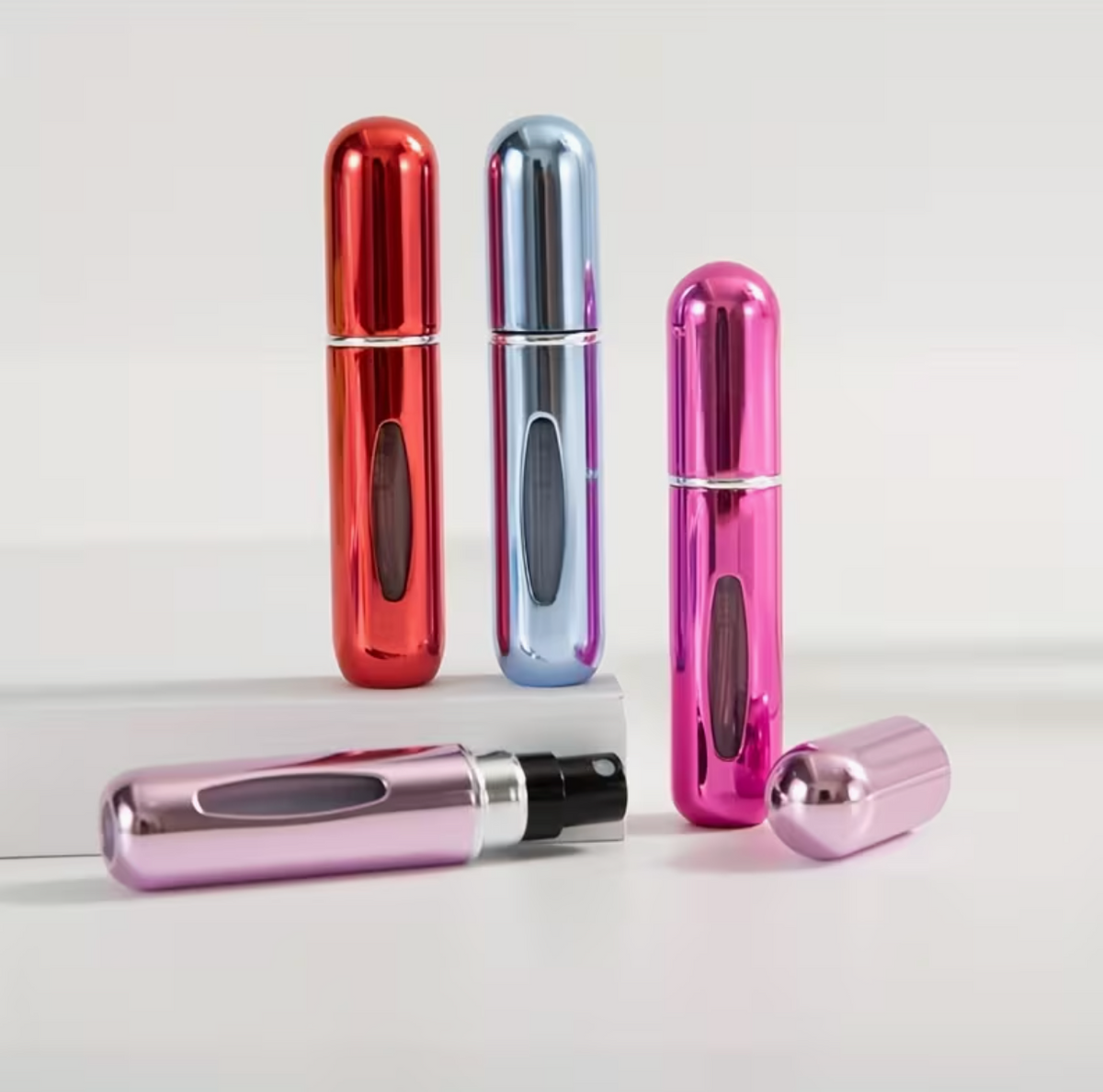 1-Pack 5ml Perfume Refill Bottle with Spray, Portable Travel Refill Container, Empty Perfume Bottle