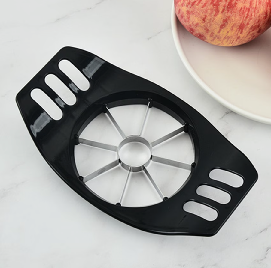 Stainless Steel 1pc Apple Slicer, Manual Round Blade Fruit Cutter, No Power Supply Needed, Kitchen Gadget for Easy Apple Slicing, Quick Slicing Tool|Circular Blade Arrangement|Robust Handle Construction, Fruit Slicer