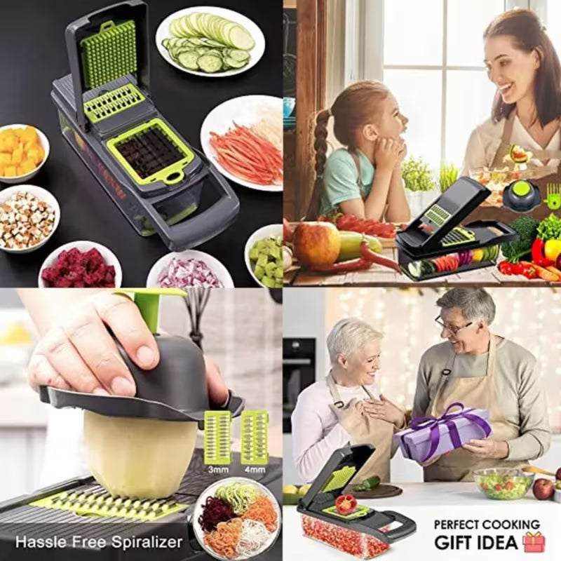 15-in-1 Food Vegetable Salad Fruit Peeler Kitchen Cutter Slicer Dicer Chopper