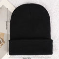 Men's Winter Beanie Hat Solid Colour Warm Knit Windproof Outdoor Casual Cap