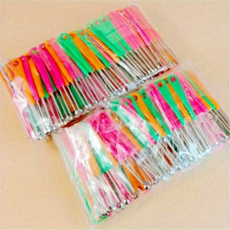 10pcs Metal Ear Wax Cleaning Spoon Ear Pick Scraper Ear Care Tool Assorted Colours
