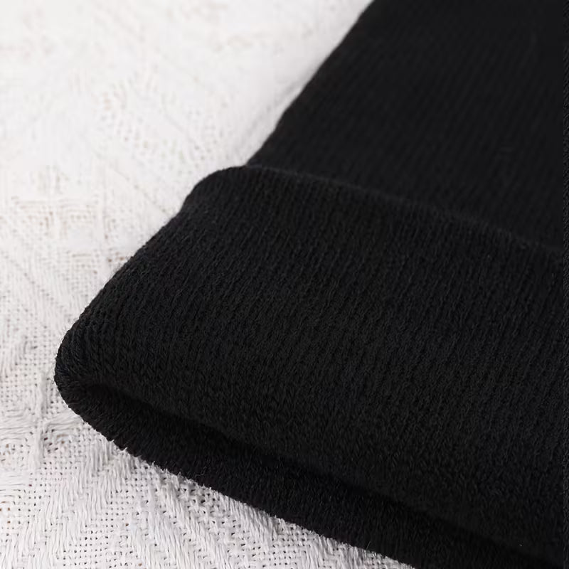 Men's Winter Beanie Hat Solid Colour Warm Knit Windproof Outdoor Casual Cap