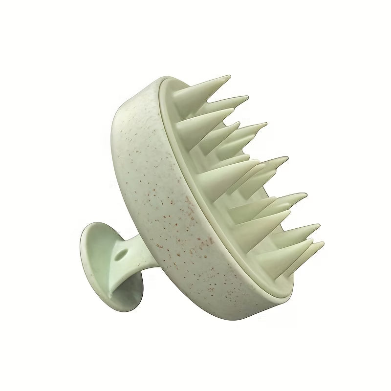 Random Color Silicone Scalp Massager & Hair Washing Brush – Soft Short Bristle Head Care Tool