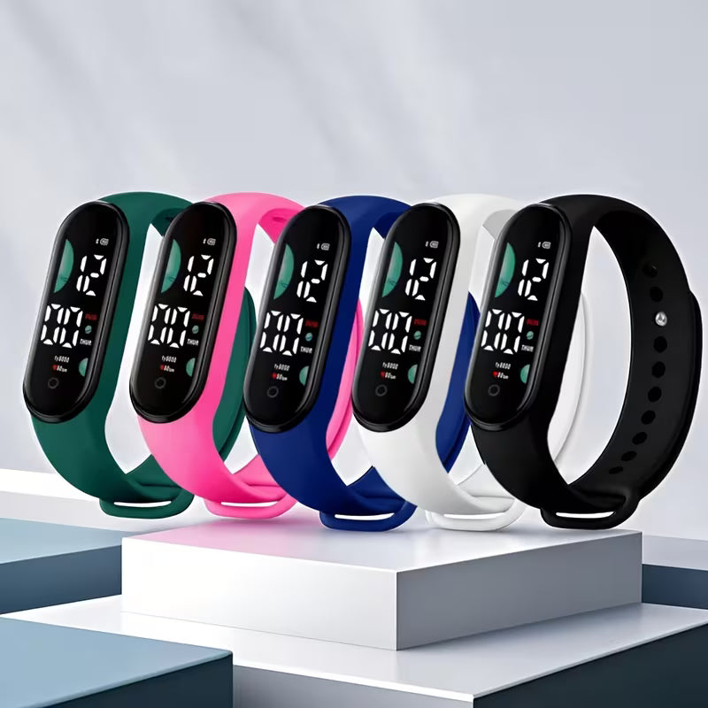 LED Digital Sports Watch – Unisex Lightweight Watch with Colour Display