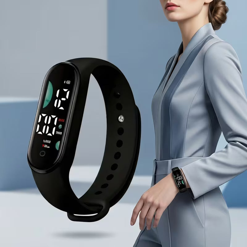 LED Digital Sports Watch – Unisex Lightweight Watch with Colour Display