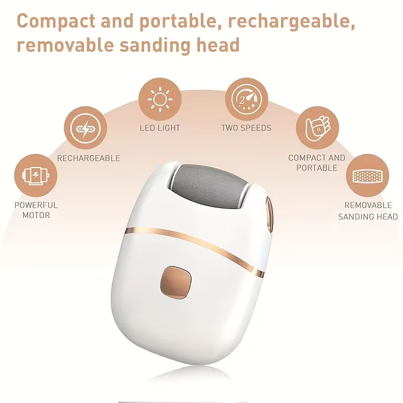 Rechargeable Electric Foot Grinder – Cordless Callus & Dead Skin Remover