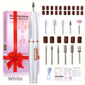 Professional Cordless Electric Nail File Kit – Rechargeable Nail Drill with Multi-Head Sanding Bits