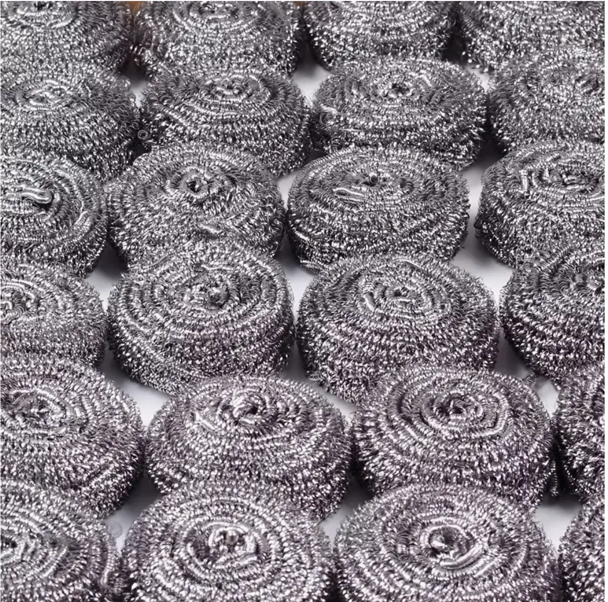 6 Pcs Heavy-Duty Stainless Steel Pot Scrubbing Balls | High-Zinc Iron Core | Rust-Resistant Wire Scrubbers for Tough Kitchen & Bathroom Cleaning