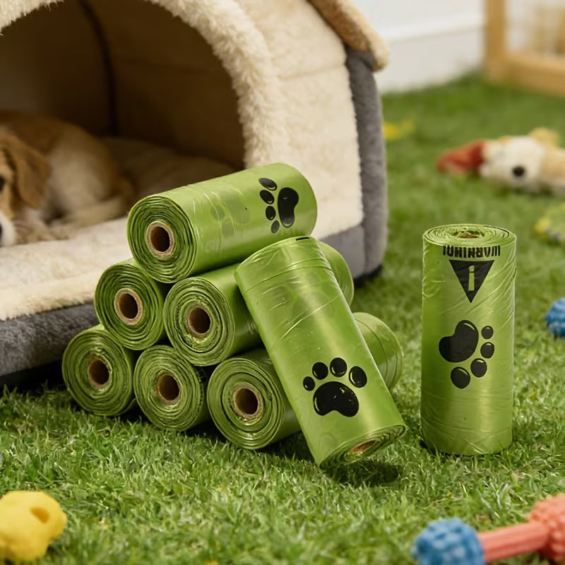 Extra-Thick Dog Waste Bags – 5 Rolls, Leak-Resistant Pet Waste Disposal Bags