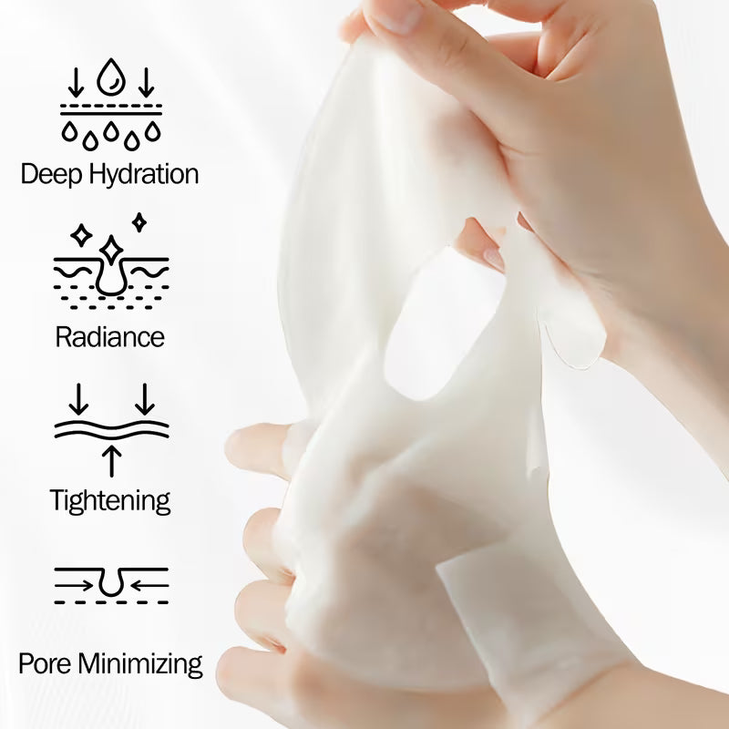 5pcs Collagen Moisturising Facial Masks – Hydrating Facial Sheet Masks for Everyday Skincare