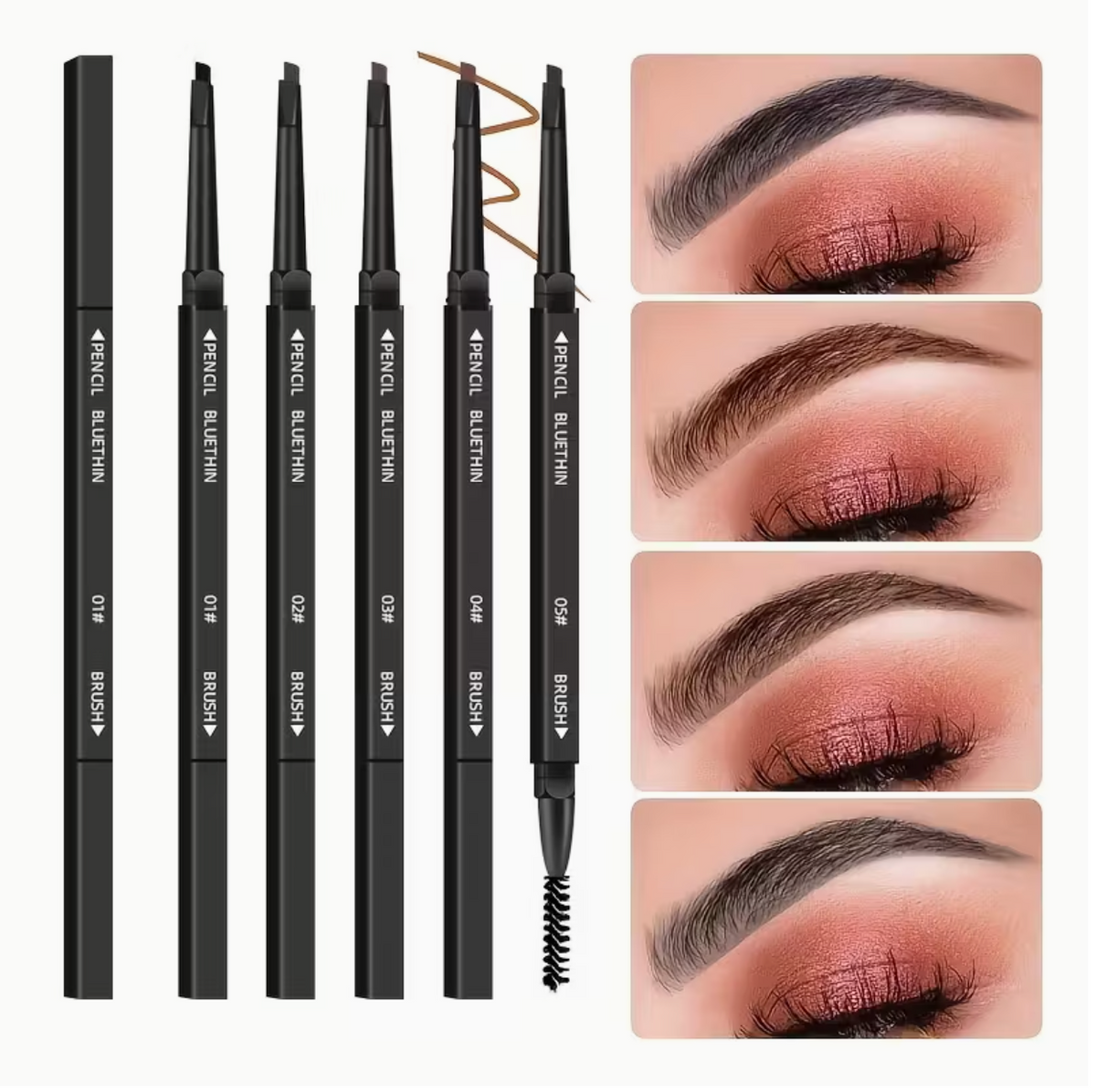 Black Smooth Dual-Ended Eyebrow Pencil – Natural, Defined Brows That Last All Day