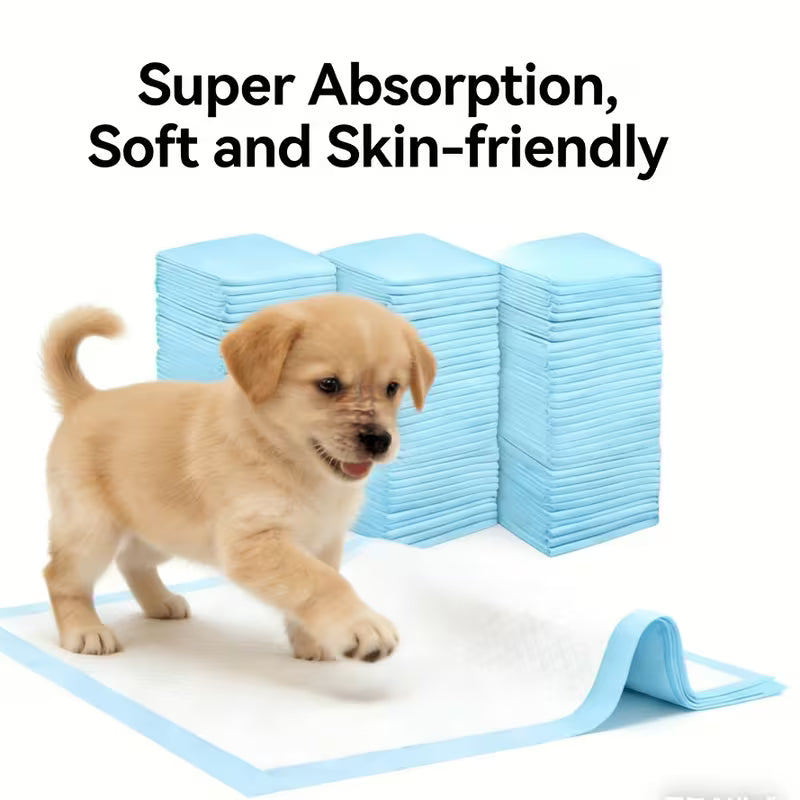 20pcs Puppy Training Pads – Super Absorbent Disposable Pet Urine Pads for Dogs, Cats and Small Pets