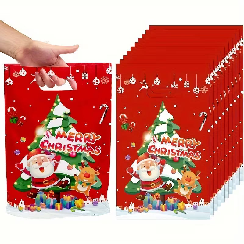10-Pack Shimmering Bead Gift Bags – Reusable Decorative Goodie Bags