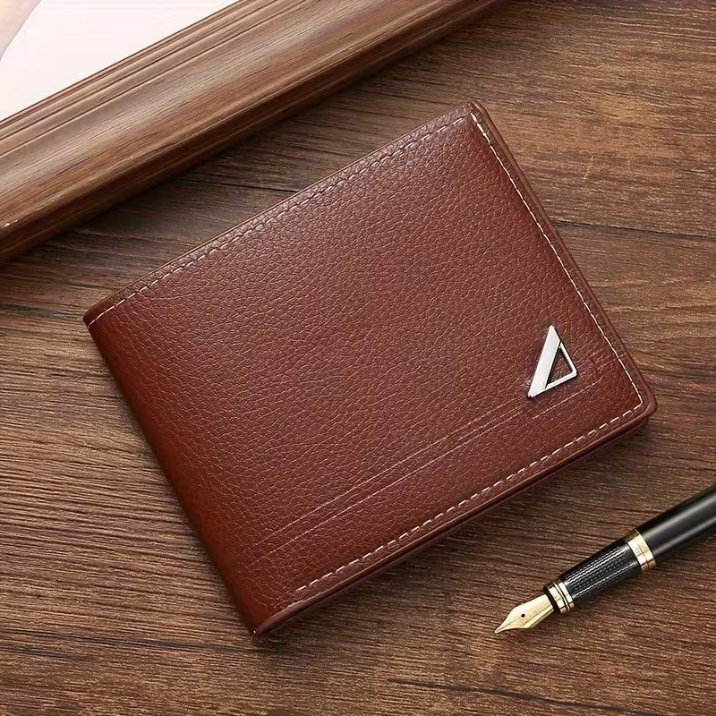 Men's PU Wallet – Large Capacity Bifold Wallet with Multiple Card Slots
