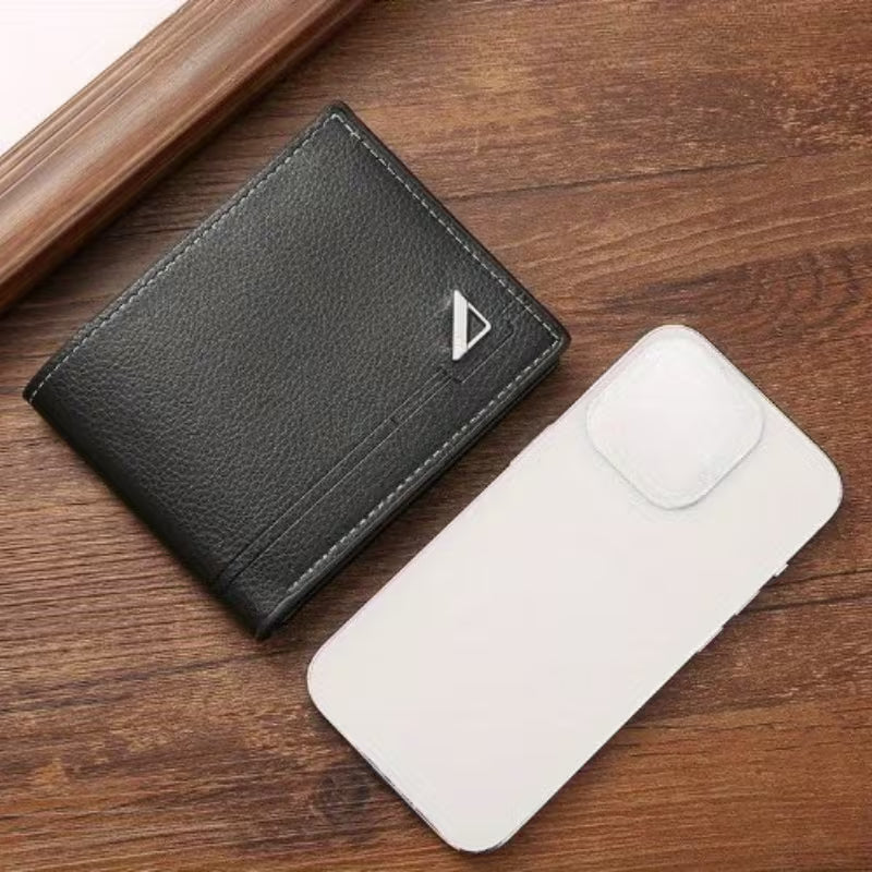 Men's PU Wallet – Large Capacity Bifold Wallet with Multiple Card Slots