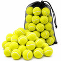 2 Pcs Yellow Tennis Balls – Pressureless Practice Training Balls for Beginners, Coaching, Indoor and Outdoor Games