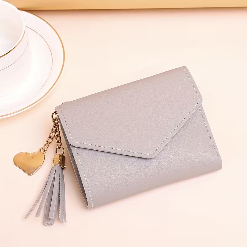 Women's Short Wallet, Chinese Han-Inspired Style Purse, Compact Card Holder and Multi-Compartment Wallet
