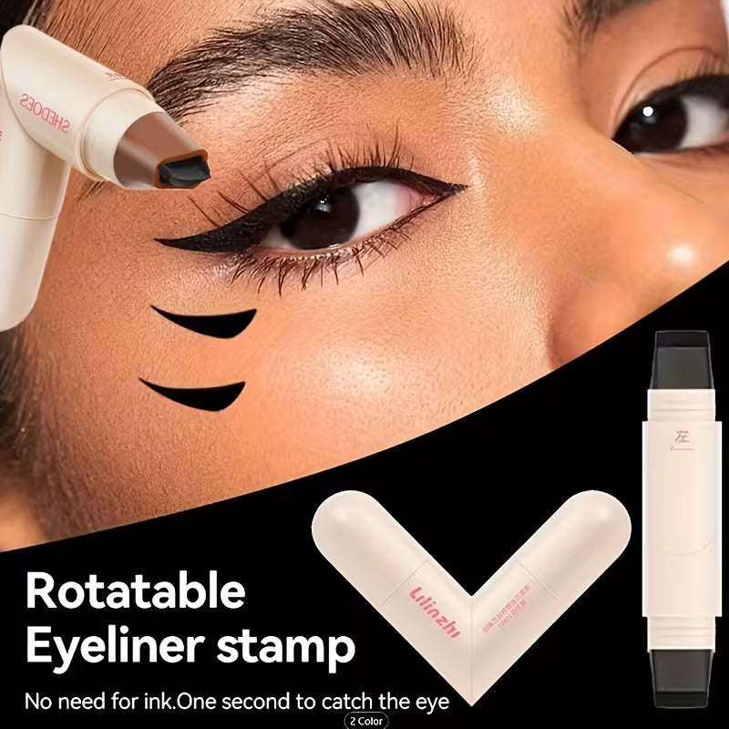 Black Dual Tip Rotating Eyeliner Pen – Waterproof & Smudge-Proof Eye Makeup