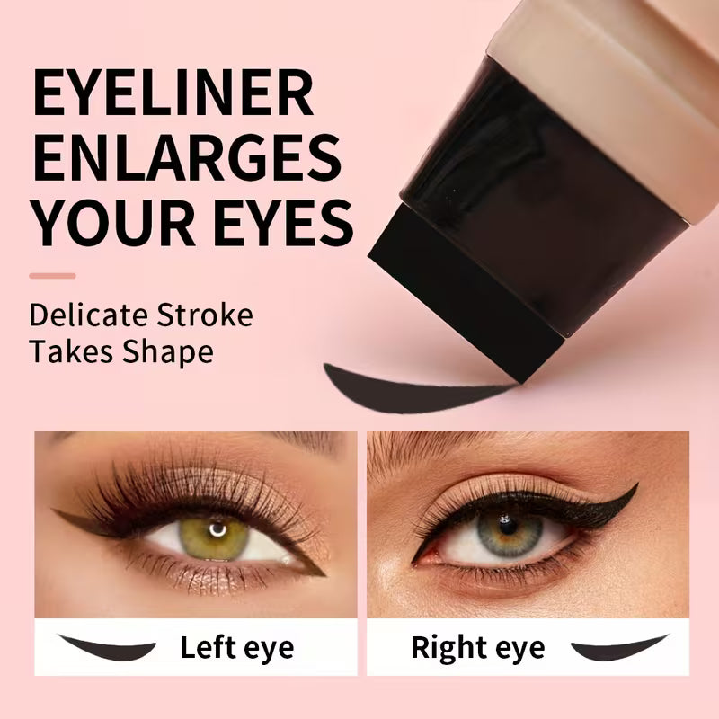Black Dual Tip Rotating Eyeliner Pen – Waterproof & Smudge-Proof Eye Makeup