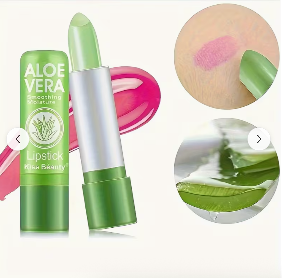 2PCS Long-Lasting Colored Lip Balm – Temperature Changing, Non-Sticky & Non-Fading Lipstick
