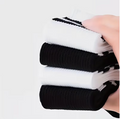 Unisex 5-Pair Striped Mid-Calf Athletic Socks – Breathable Comfortable Casual Sports Socks for Men & Women, Classic Side Stripe Design, Black & White