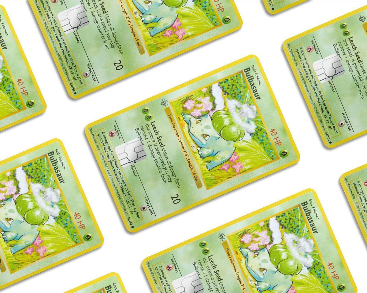 Bulbasaur Pokemon Card Skin Credit Card Skin