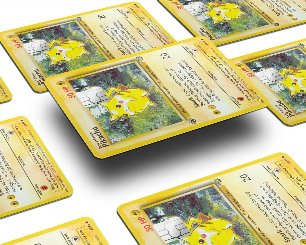 Pikachu Pokemon Card Skin Credit Card Skin