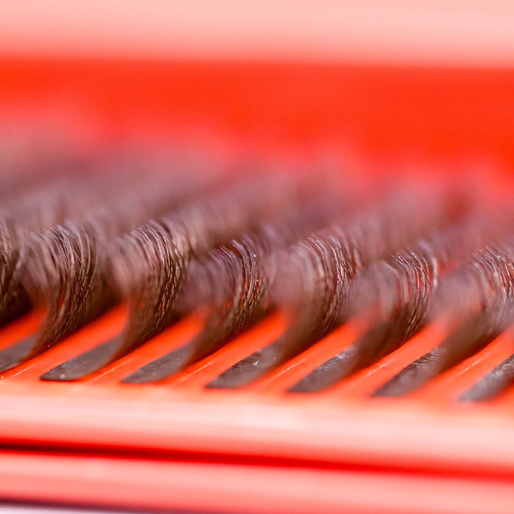 Brown 6D Clover Lashes – 16 Row Single Length Trays