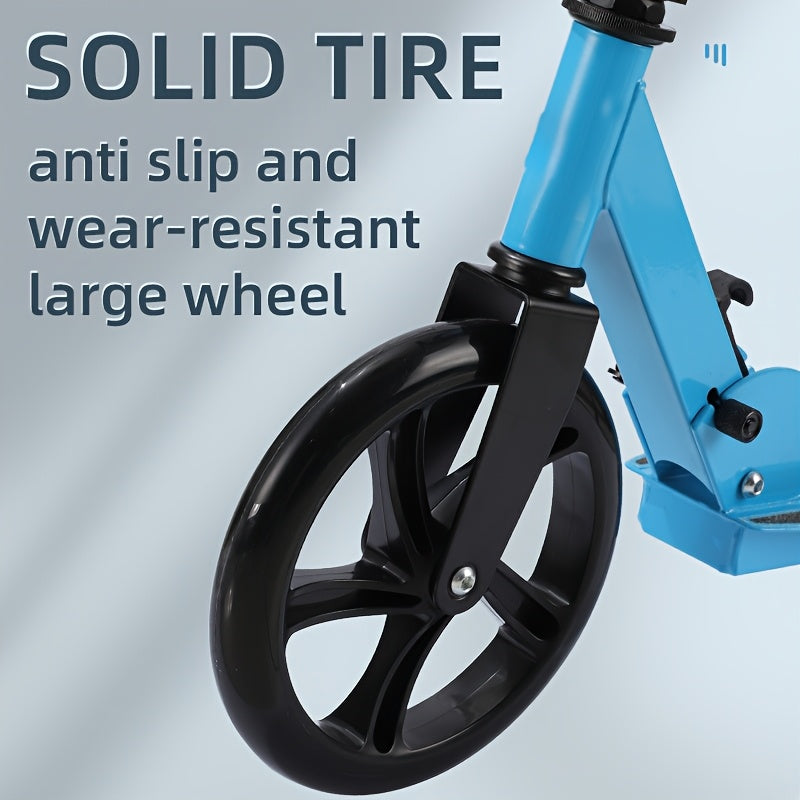 Adult Kick Scooter Foldable Iron Frame Suspension Brake