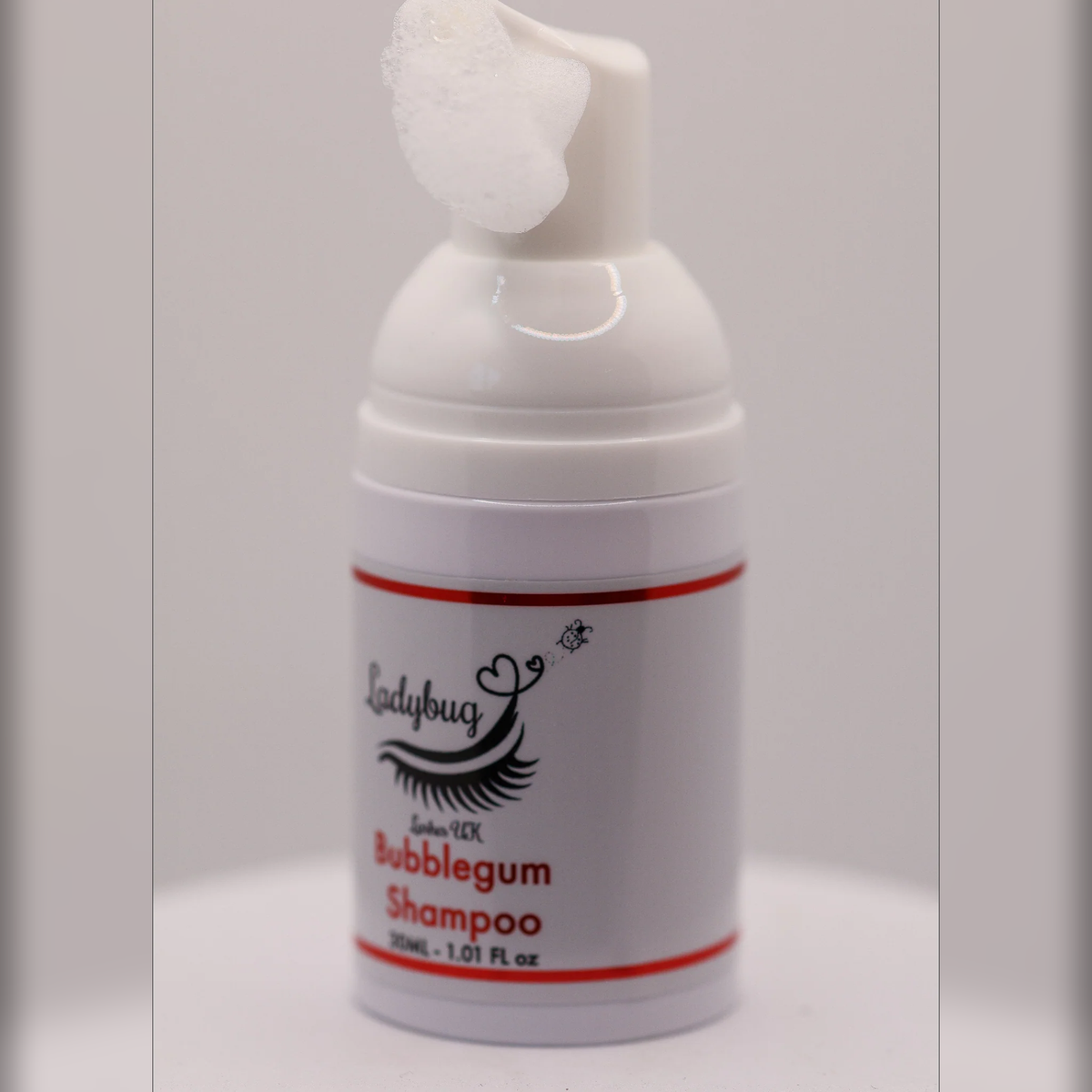 Bubblegum Lash Shampoo 30ml with Brush – Cosmetic Grade