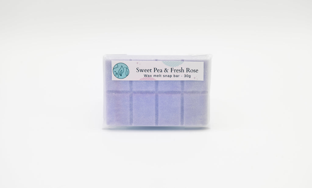 Sweet Pea & Fresh Rose Wax Melt Snap Bar