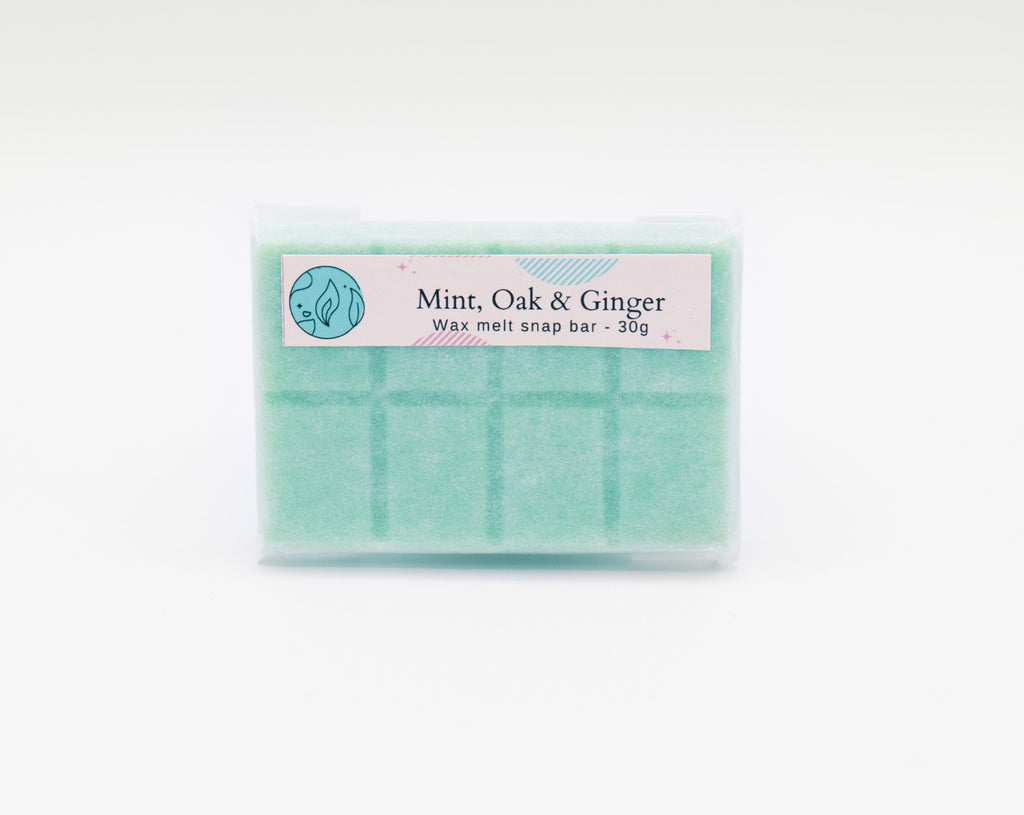 Mint, Oak & Ginger Wax Melt Snap Bar