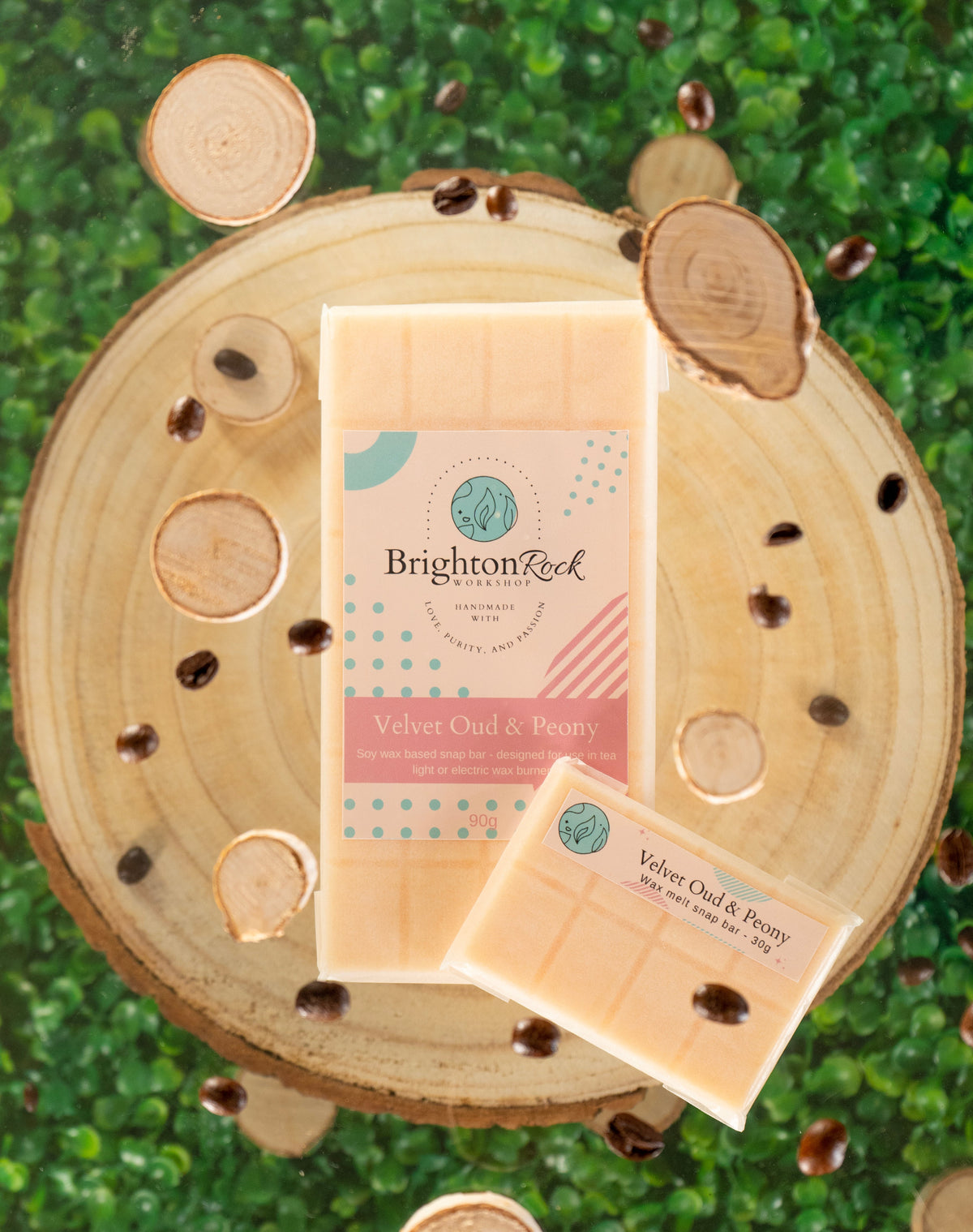 Velvet Oud & Peony Wax Melt Snap Bar