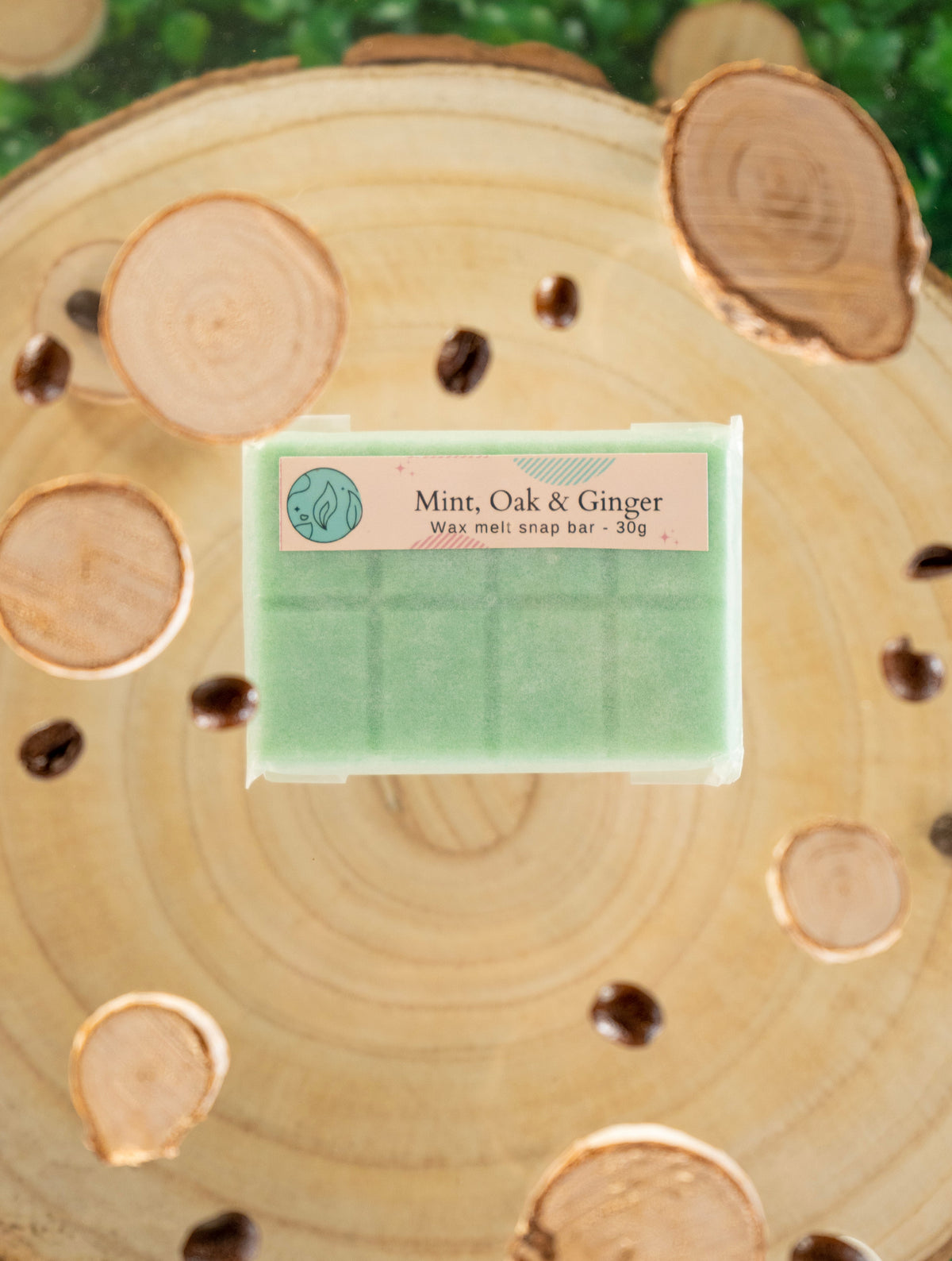 Mint, Oak & Ginger Wax Melt Snap Bar