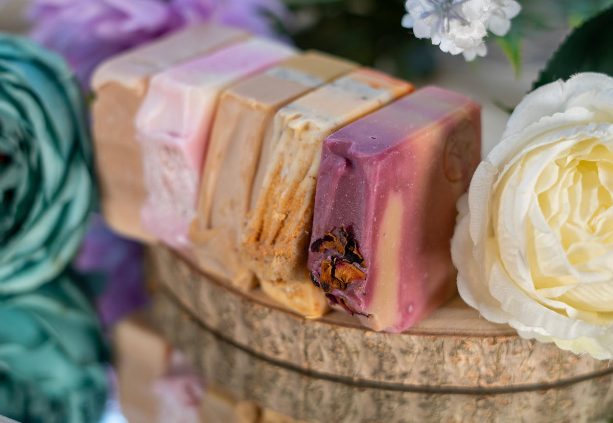 Himalayan Salt Soap - Peony & Blush Suede Salt Bar