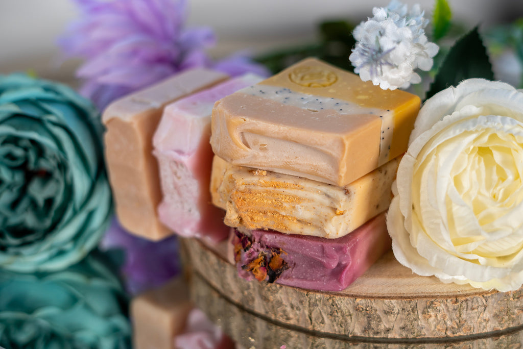 Himalayan Salt Soap - Peony & Blush Suede Salt Bar