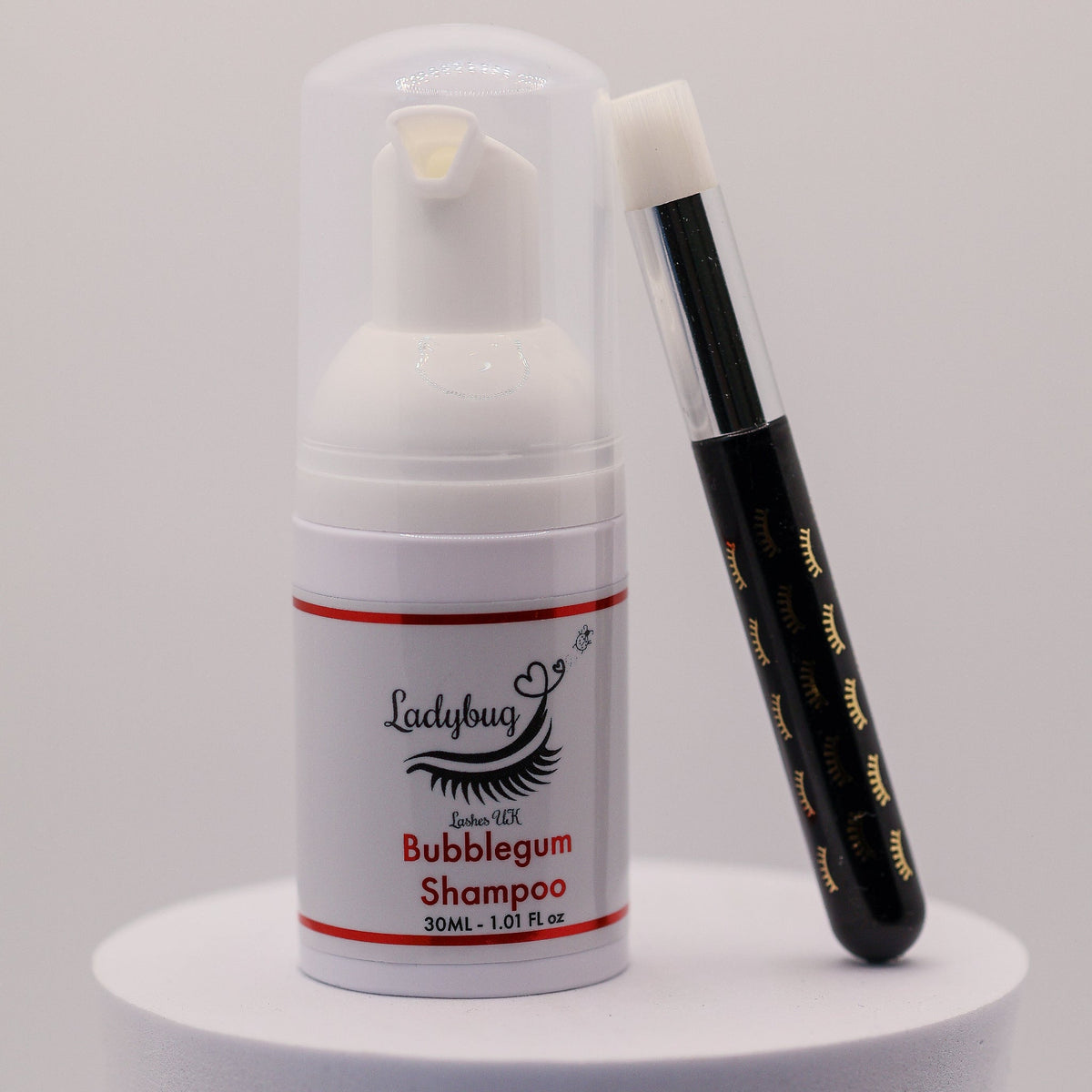 Bubblegum Lash Shampoo 30ml with Brush – Cosmetic Grade