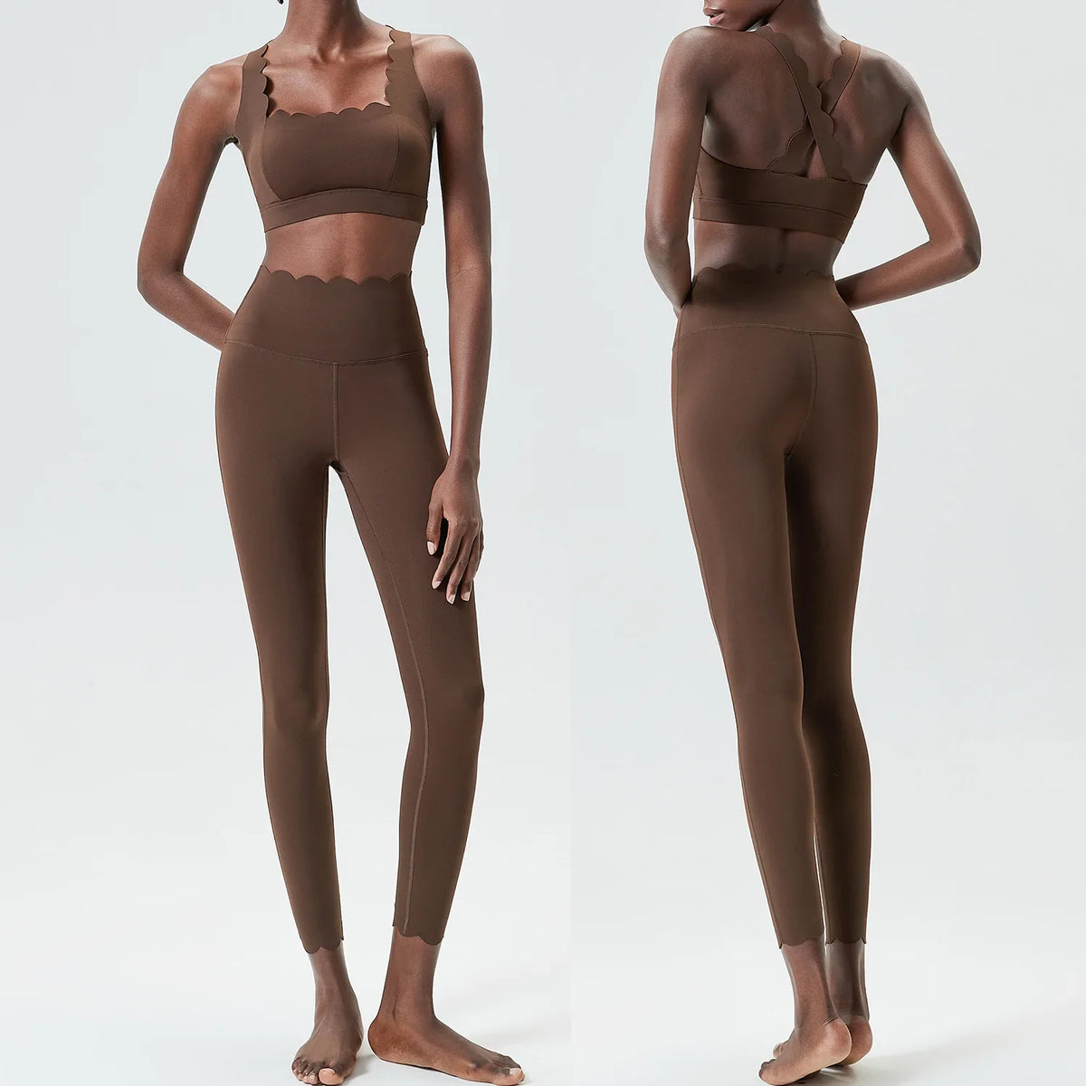 Sleeveless Sports Bra and High Waist Leggings Yoga Set