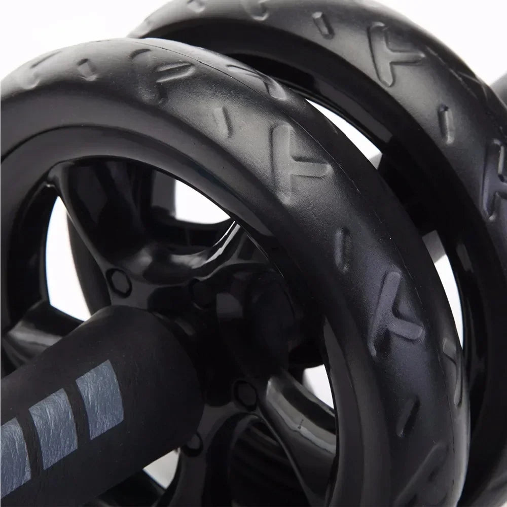 15cm Double-Wheel Abs Roller Non-Slip Silent Core Black