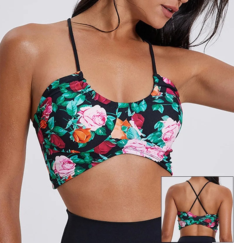 Women's Camouflage Sports Bra and Leggings Workout Set