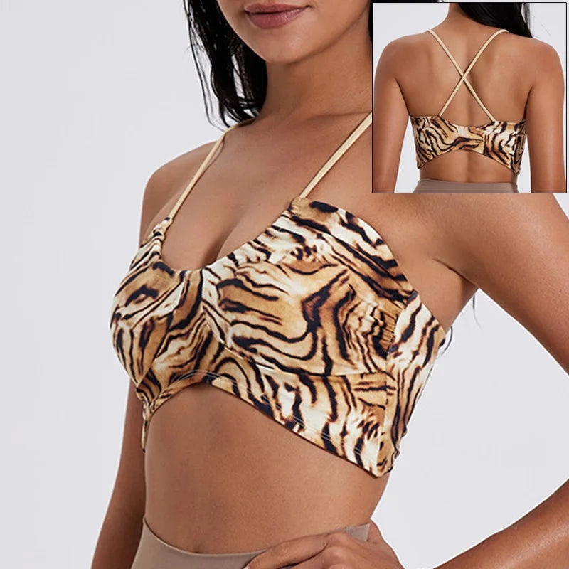 Women's Camouflage Sports Bra and Leggings Workout Set